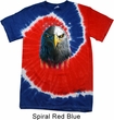 Eagle Stare Patriotic Tie Dye Shirt