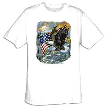Eagle T-shirt - American Pride Patriotic Adult Tee