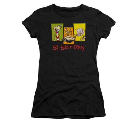 Ed, Edd N Eddy Shirt Juniors 3 Ed's Black Tee T-Shirt