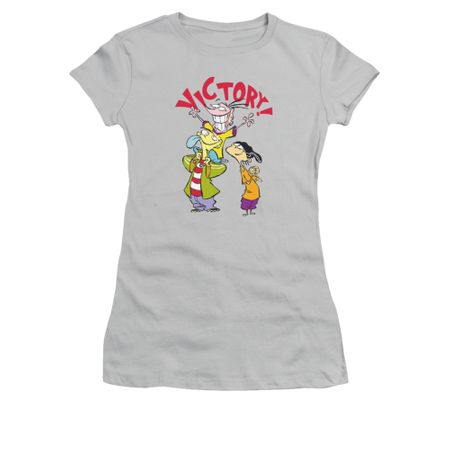 Ed, Edd N Eddy Shirt Juniors Victory Silver Tee T-Shirt