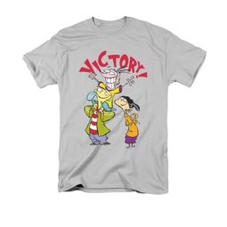 Ed, Edd N Eddy Shirt Victory Adult Silver Tee T-Shirt