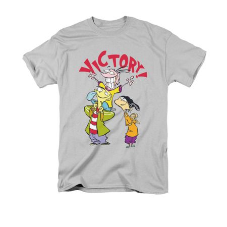 Ed, Edd N Eddy Shirt Victory Adult Silver Tee T-Shirt