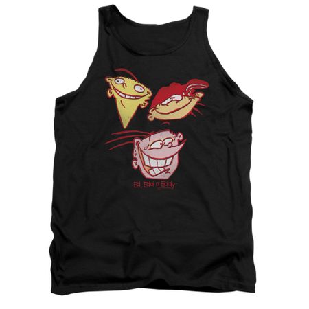 Ed, Edd N Eddy Tank Top Three Heads Black Tanktop