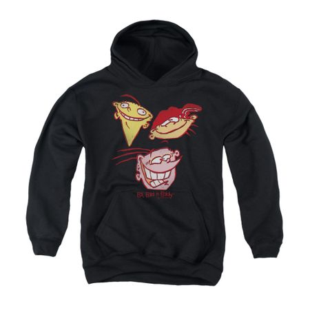 Ed, Edd N Eddy Youth Hoodie Three Heads Black Kids Hoody