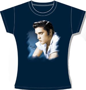 Elvis Juniors T-shirt - Blue Profile Navy Tee