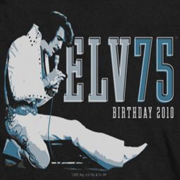 Elvis Presley 75 Logo Shirts