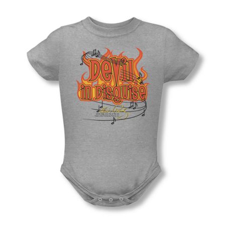 Elvis Presley Baby Romper Devil Athletic Heather Infant Babies Creeper