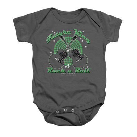 Elvis Presley Baby Romper Future King Charcoal Infant Babies Creeper