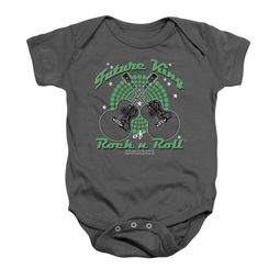 Elvis Presley Baby Romper Future King Charcoal Infant Babies Creeper