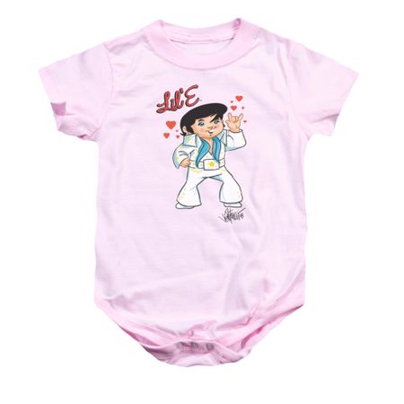 Elvis Presley Baby Romper Lil E Pink Infant Babies Creeper
