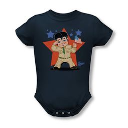 Elvis Presley Baby Romper Lil GI Navy Infant Babies Creeper Elvis Presley Baby Romper Lil GI Navy Infant Babies Creeper