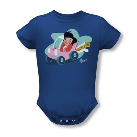 Elvis Presley Baby Romper Speedway Royal Blue Infant Babies Creeper