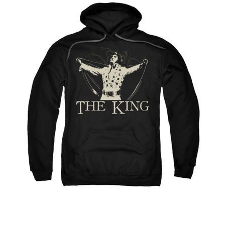 Elvis Presley Hoodie Cape Black Sweatshirt Hoody
