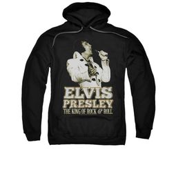 Elvis Presley Hoodie Golden Glow Black Sweatshirt Hoody
