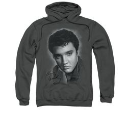 Elvis Presley Hoodie Grey Portrait Charcoal Sweatshirt Hoody Elvis Presley Hoodie Grey Portrait Charcoal Sweatshirt Hoody