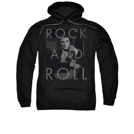 Elvis Presley Hoodie Guitar Hugging Black Sweatshirt Hoody