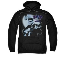 Elvis Presley Hoodie Hillbilly Cat Black Sweatshirt Hoody