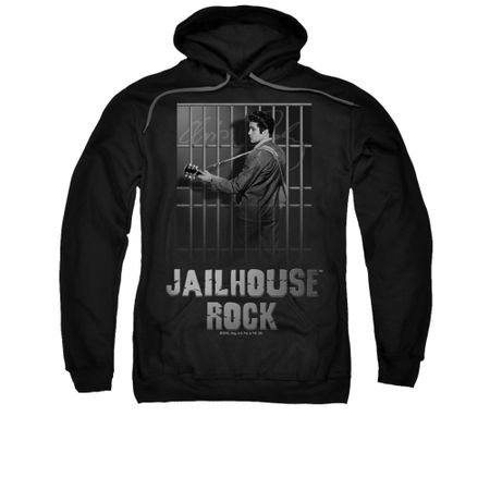 Elvis Presley Hoodie Jailhouse Rock Black Sweatshirt Hoody