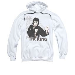 Elvis Presley Hoodie Karate Dragon White Sweatshirt Hoody