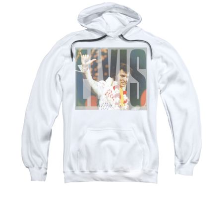 Elvis Presley Hoodie Knockout White Sweatshirt Hoody