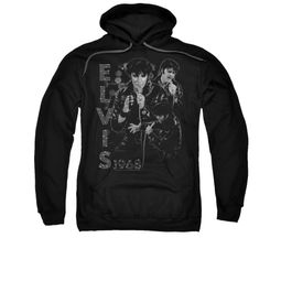 Elvis Presley Hoodie Leathered 68 Black Sweatshirt Hoody