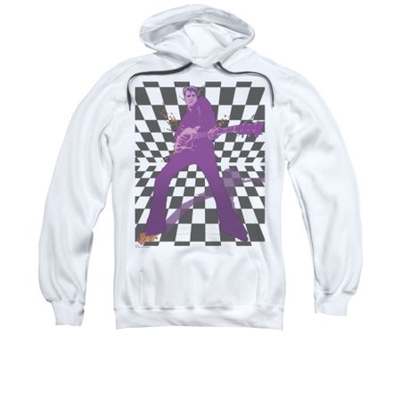 Elvis Presley Hoodie Let's Rock White Sweatshirt Hoody