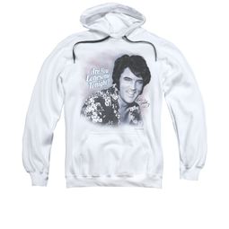 Elvis Presley Hoodie Lonesome Tonight White Sweatshirt Hoody