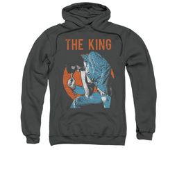 Elvis Presley Hoodie Mic In hand Charcoal Sweatshirt Hoody