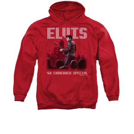 Elvis Presley Hoodie Return Of The King Red Sweatshirt Hoody