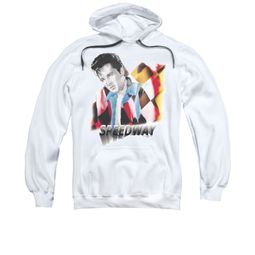 Elvis Presley Hoodie Speedway White Sweatshirt Hoody Elvis Presley Hoodie Speedway White Sweatshirt Hoody