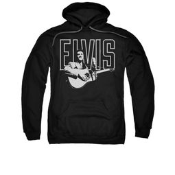 Elvis Presley Hoodie White Glow Black Sweatshirt Hoody