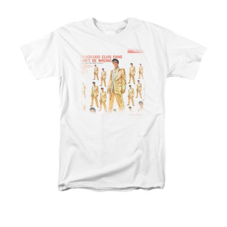 Elvis Presley Shirt 50 Million White T-Shirt