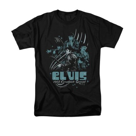 Elvis Presley Shirt 68 Leather Charcoal T-Shirt