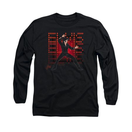 Elvis Presley Shirt 69 Anime Long Sleeve Black Tee T-Shirt