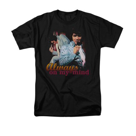 Elvis Presley Shirt Always On My Mind Black T-Shirt