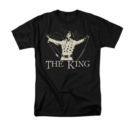 Elvis Presley Shirt Cape Black T-Shirt