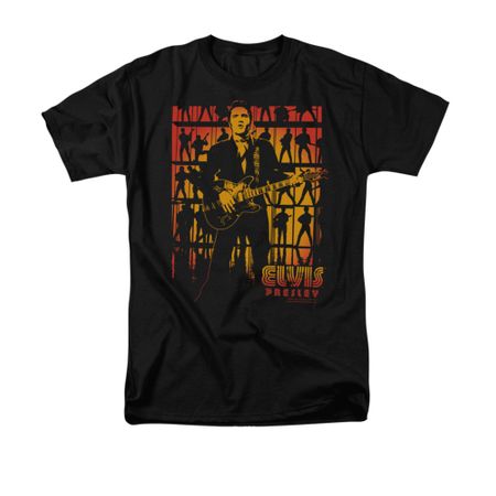 Elvis Presley Shirt Comeback Spotlight Black T-Shirt