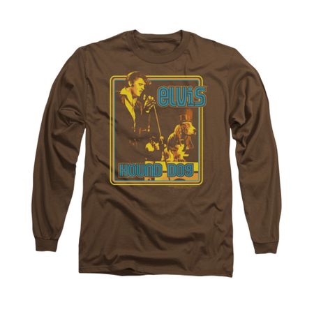 Elvis Presley Shirt Cryin All The Time Long Sleeve Brown Tee T-Shirt