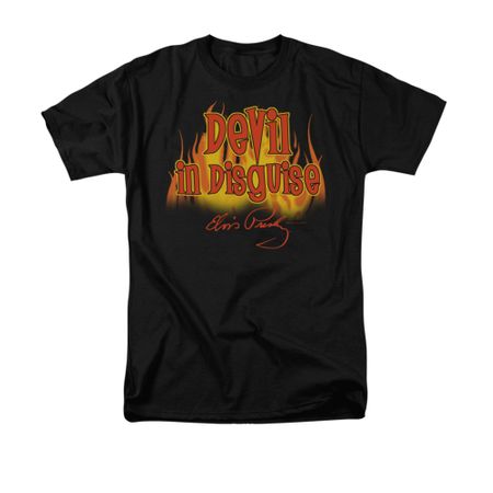 Elvis Presley Shirt Devil In Disguise Black T-Shirt