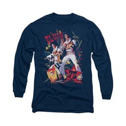 Elvis Presley Shirt Eagle Long Sleeve Navy Tee T-Shirt Elvis Presley Shirt Eagle Long Sleeve Navy Tee T-Shirt