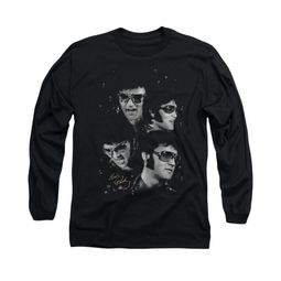 Elvis Presley Shirt Faces Long Sleeve Black Tee T-Shirt Elvis Presley Shirt Faces Long Sleeve Black Tee T-Shirt