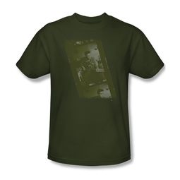 Elvis Presley Shirt Film Strip Olive T-Shirt