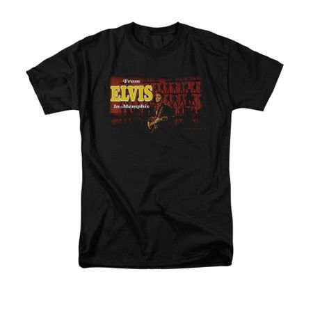Elvis Presley Shirt From Memphis Black T-Shirt