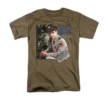 Elvis Presley Shirt GI Blues Safari Green T-Shirt