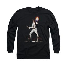 Elvis Presley Shirt Glorious Long Sleeve Black Tee T-Shirt