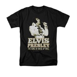 Elvis Presley Shirt Golden Glow Black T-Shirt