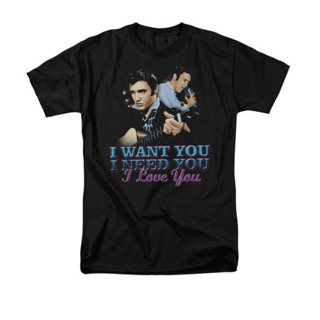 Elvis Presley Shirt I Want You Black T-Shirt