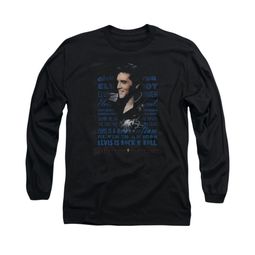 Elvis Presley Shirt Icon Long Sleeve Black Tee T-Shirt