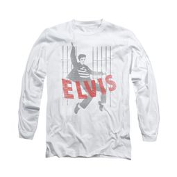 Elvis Presley Shirt Iconic Pose Long Sleeve White Tee T-Shirt Elvis Presley Shirt Iconic Pose Long Sleeve White Tee T-Shirt