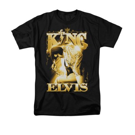 Elvis Presley Shirt In Gold Black T-Shirt